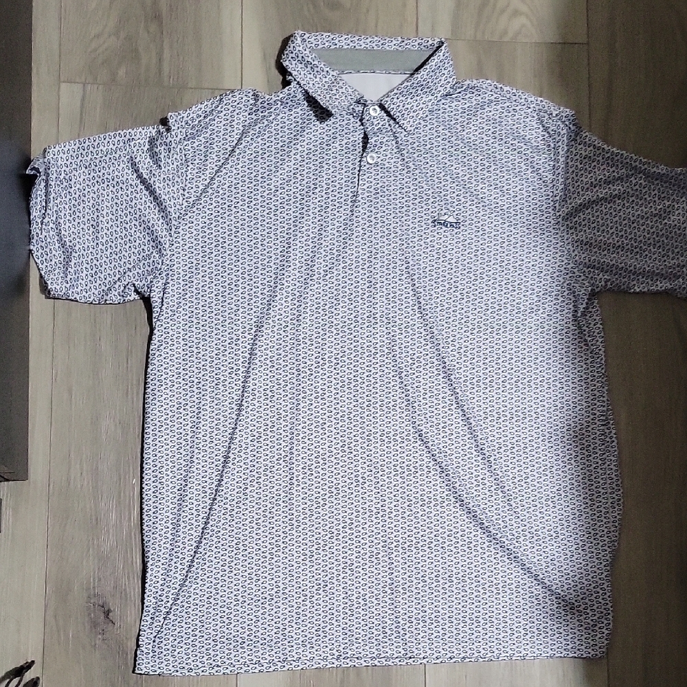 Anderson Ord Starr Pass Golf Tucson Men's Patterned Polo Shirt Size XL